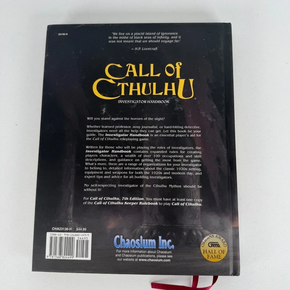 Call of Cthulhu Investigators Handbook (Call of Cthulhu Roleplaying), Keith Herb